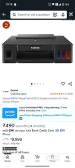 NEW CANON G1010 DUAL HEAD PRINTER