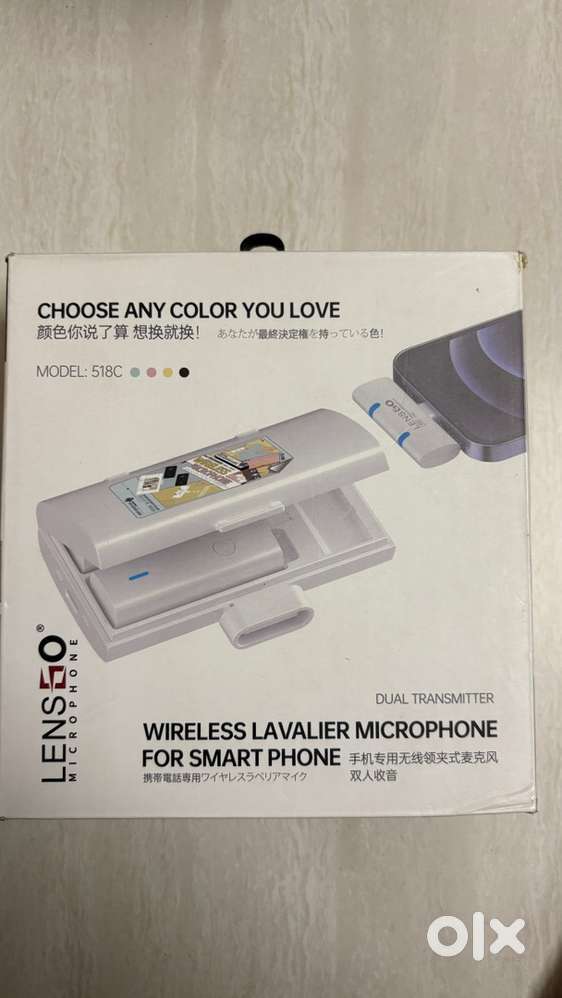 Lens go wirless mic for iphone with lighting adapter