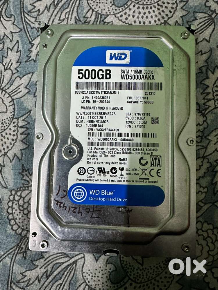 WD Blue Hard Drive In Working Condition