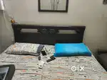 Double bed pure sagwan with 2 good matress