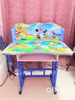 Kids Study Table & Chair Set with Cartoon Design – Strong & Colorful!