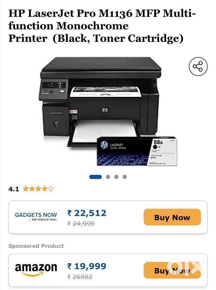 HP laser m 1136 MFP printer