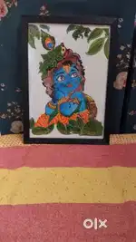 Handmade Painting of Krishna