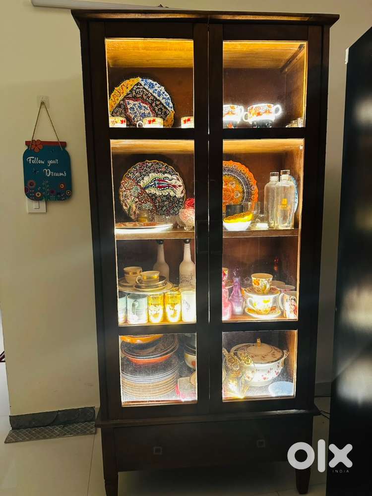 Urban Ladder Malabar Showcase – Solid Wood – Great Condition