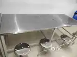 Canteen table with drawer or chair