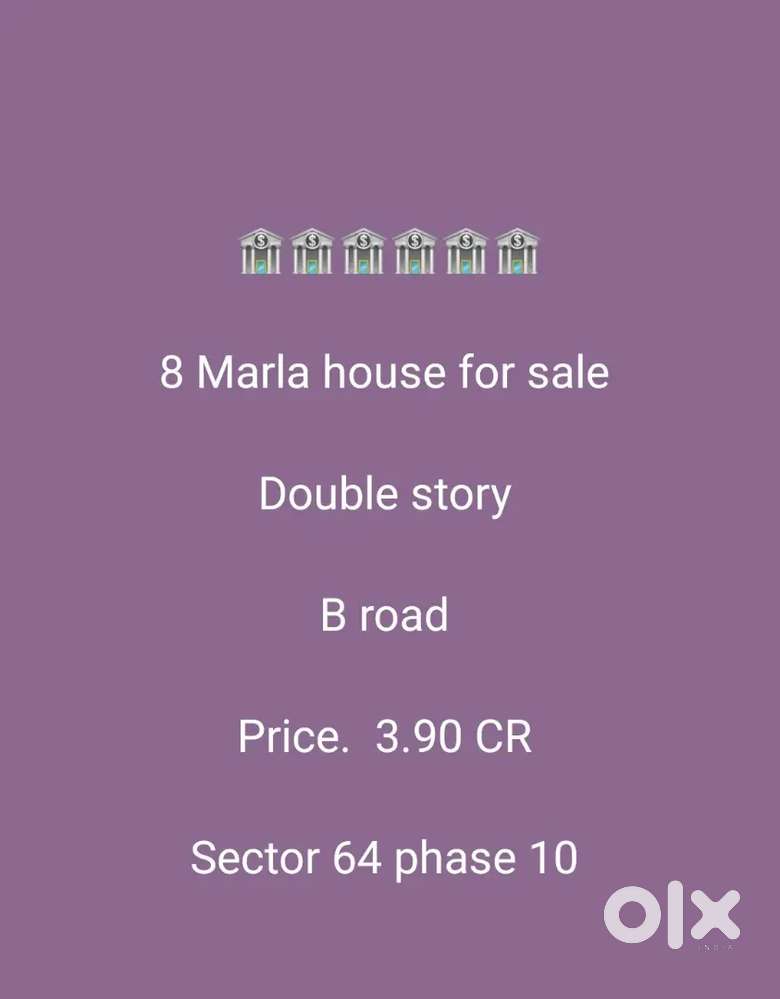 10 Marla Double story b road corner for sale