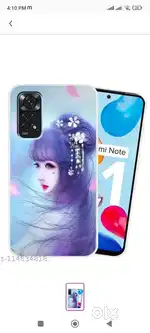 Redmi note 11 with beautiful back cover new