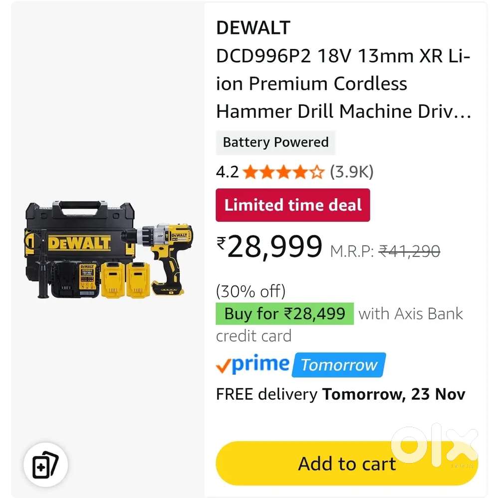 Dewalt hammer drill Machine DCD996P2