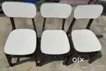 Three dining table chairs