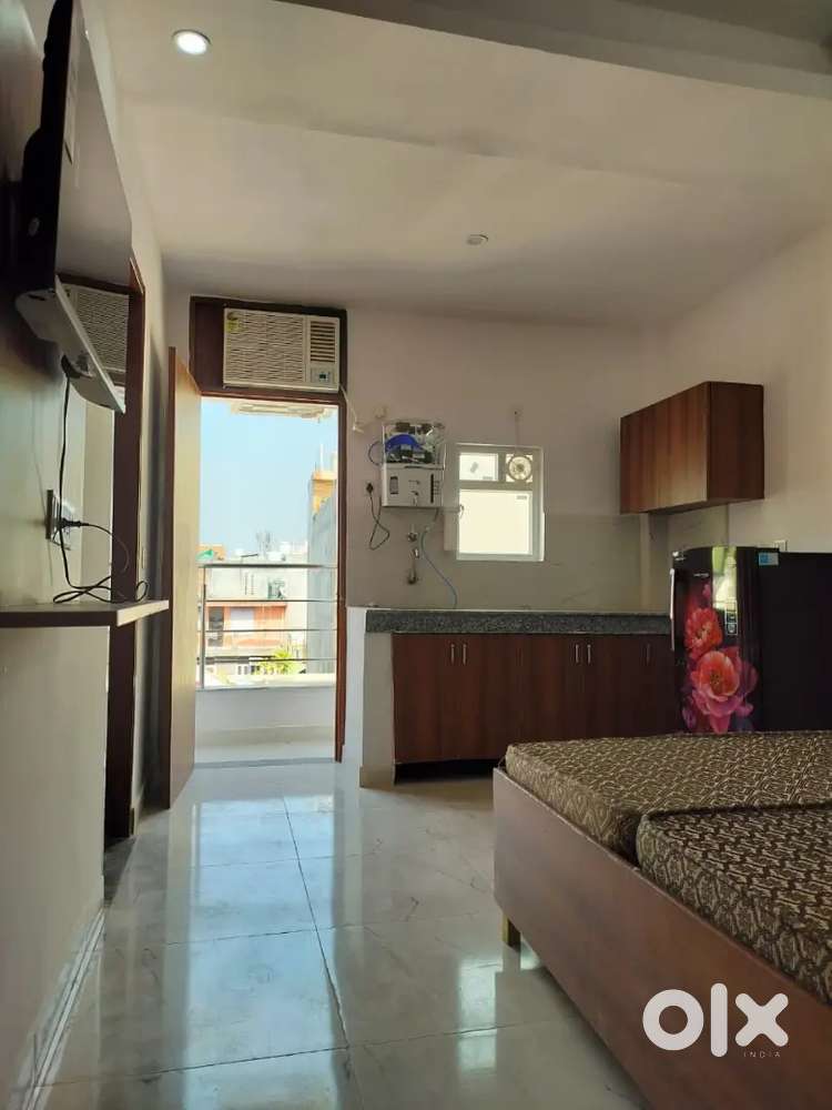 1 RK fully furnished 1st floor with balcony power backup