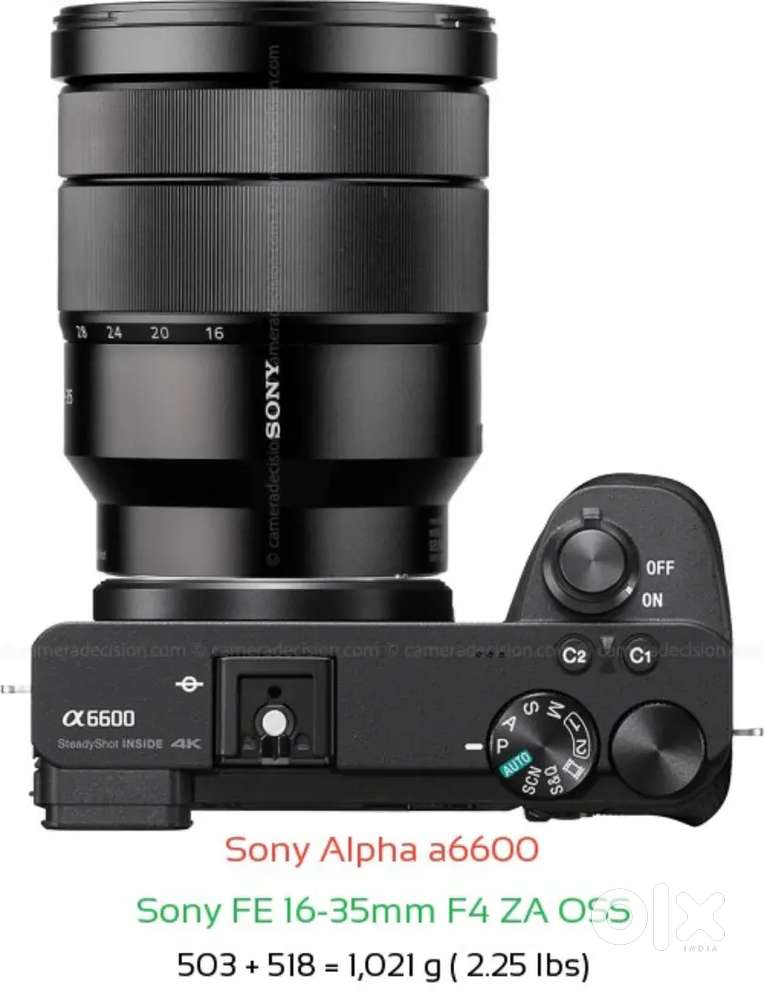 Sony a6600 4K Body & Sony Zeiss Vario-Tessar 16-35mm f4 Lens