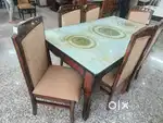 Printed Top Dining Table, OFFER PRICE ₹29,999 Sheesham Wood
