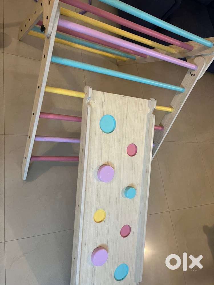 Pikler Triangle - kids little home gym - 3 years old