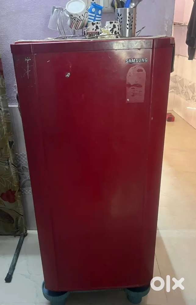 Samsung Single Door Fridge – Fully Working, Red Color