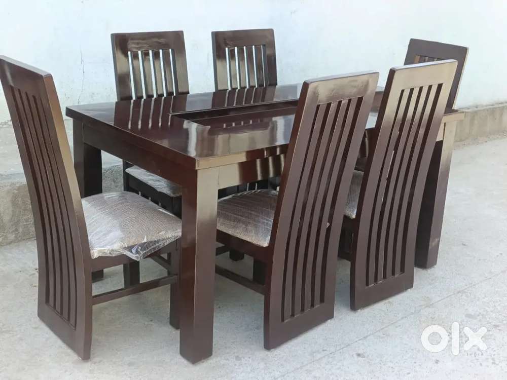 Brand new 6 seater Dining table available at Jai Laxmi Furnitures COD.