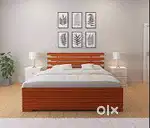 bed Bigger sale on buy new double bed 3900, with box -6990/- EMI  bank