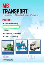 Drivers , Delivery boy , EV Driver Wanted