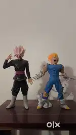 Black Goku and Vegeta anime figure