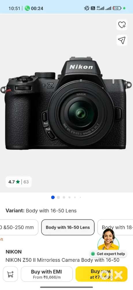 Z50 ii Nikon only 20 days old