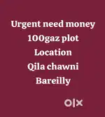 URGENT Need to sale my plot in qila chawni BAREILLY