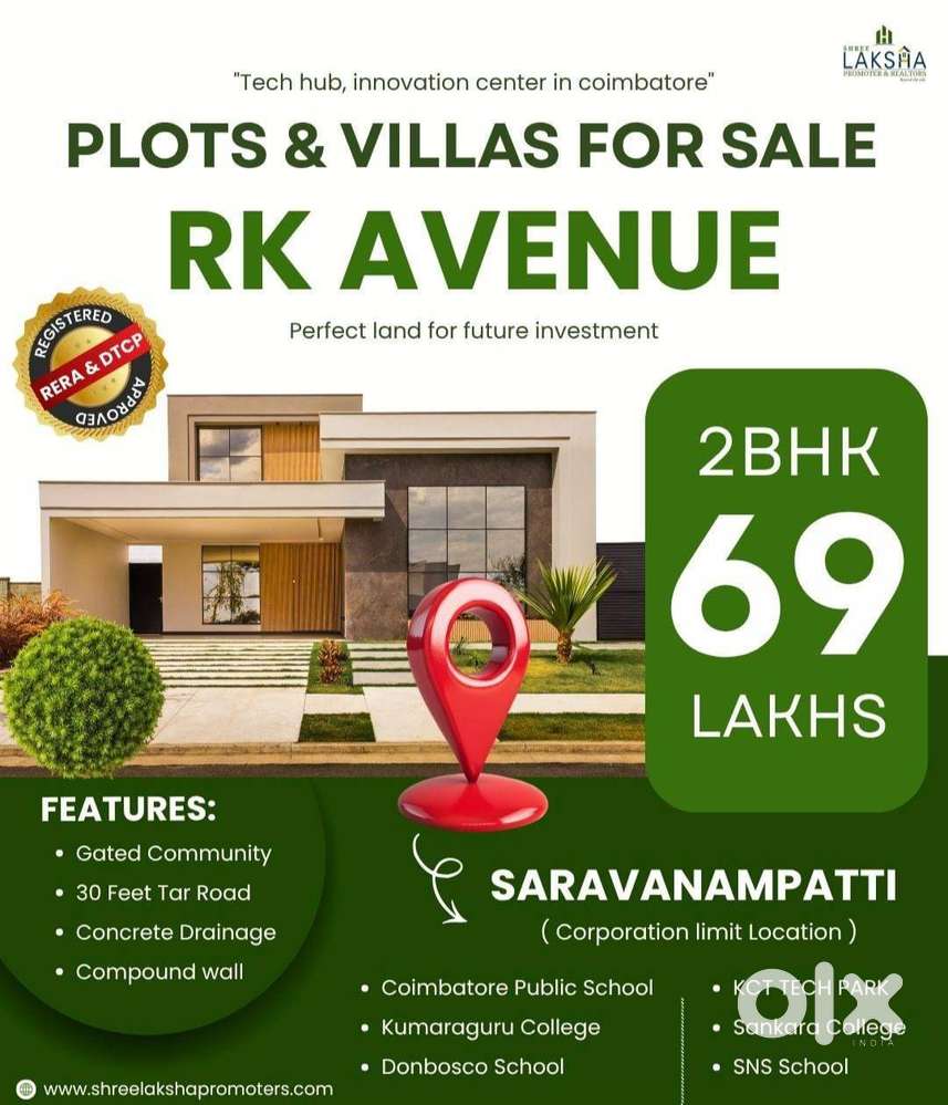 RK AVENUE _ Premium Plots and Villas For Sale in Saravanampatti