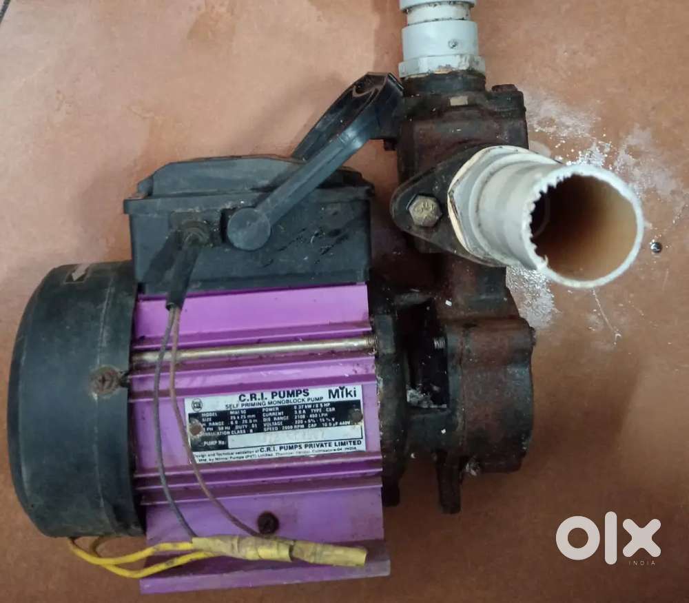 Motor water pump 0.5 hp