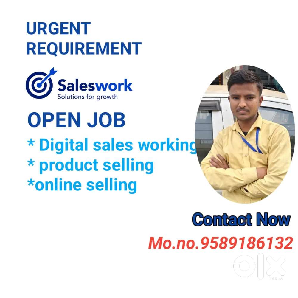 Sale work from freshers and experienced person