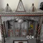 Silver Oxidised Temple