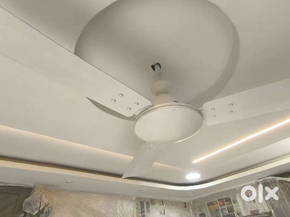 2 White Crompton Fan - HS Jura Prime 48mm 55V Rs.2100 each