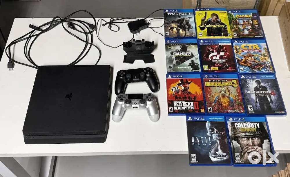 Sony PlayStation 4 Slim - FireCuda 2tb SSHD - Controllers w/ Charger