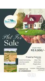 Open plots for sale. Clear title. Spot Registration.