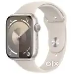 Brand New Seal Pack Apple watch 9 Gps 45 Starlight Bill & Warranty