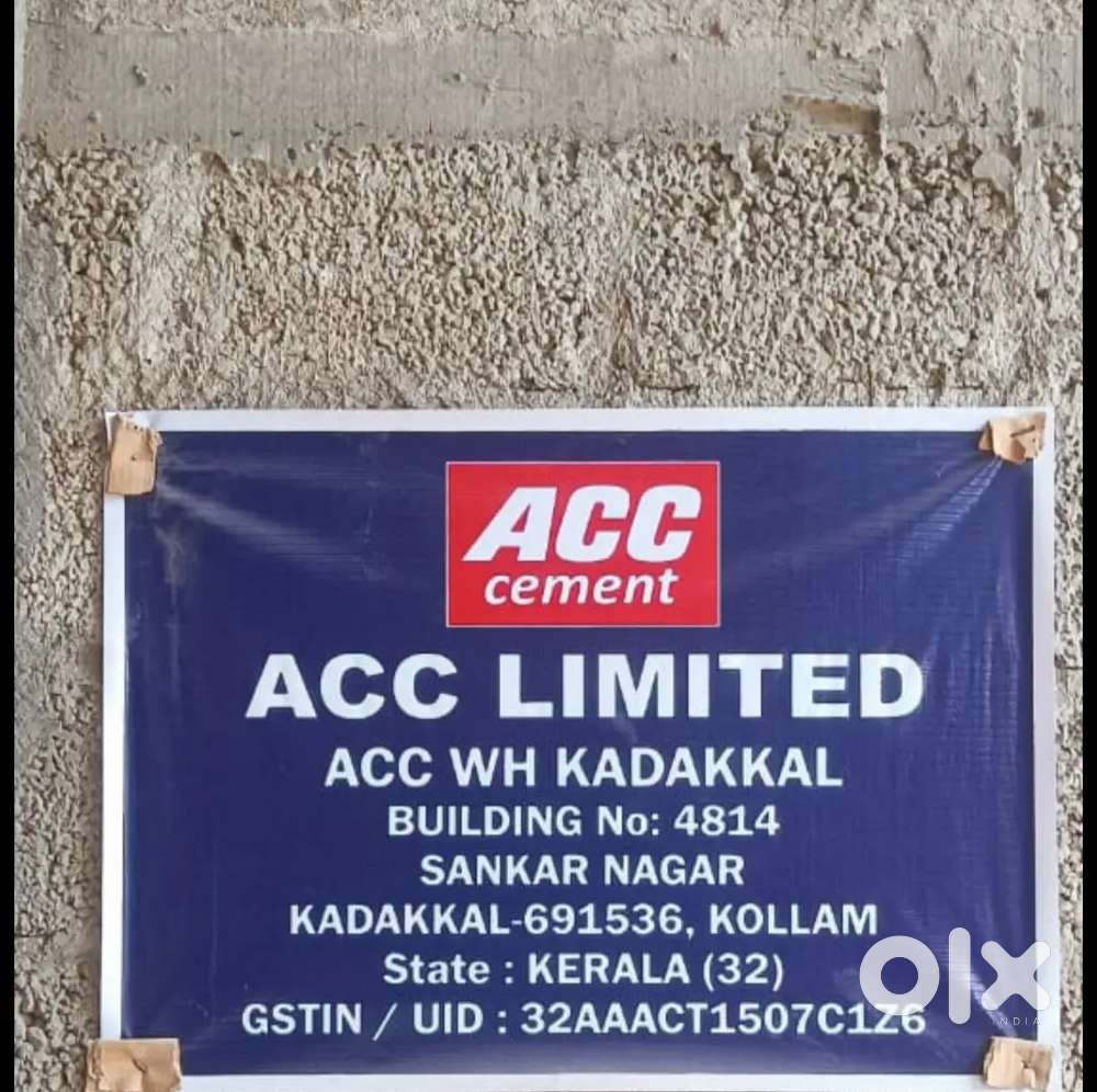 We need a person to manage our ACC/Ambuja warehouse in Kadakkal