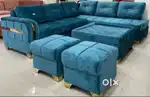 Thursday specail New Sofa set 8490, L shape sofa 16540/-