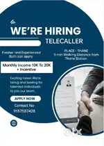 THANE WEST NEAR STATION SIDE )Telecalling job easily calling customer