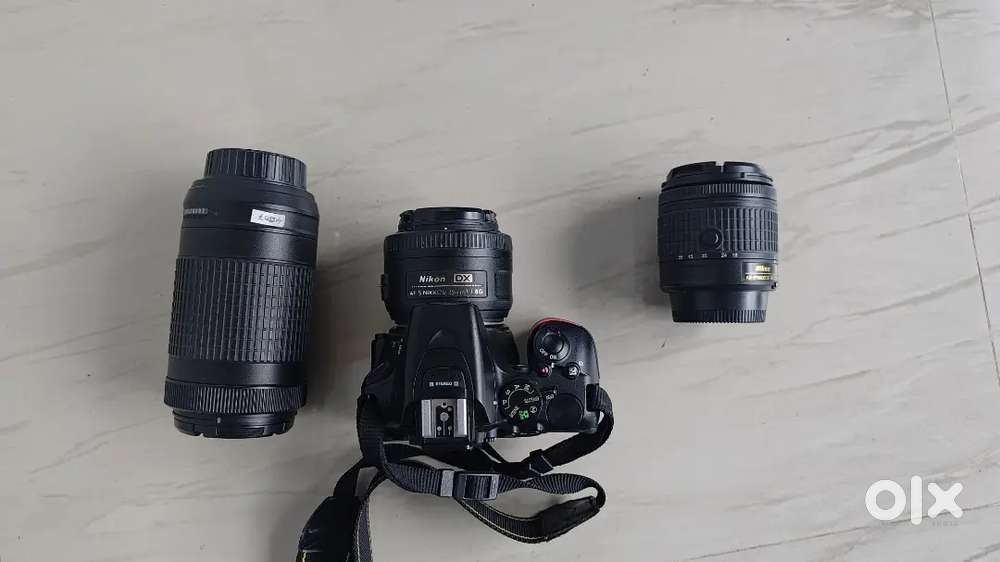 Nikon D5500 with 3 lenses