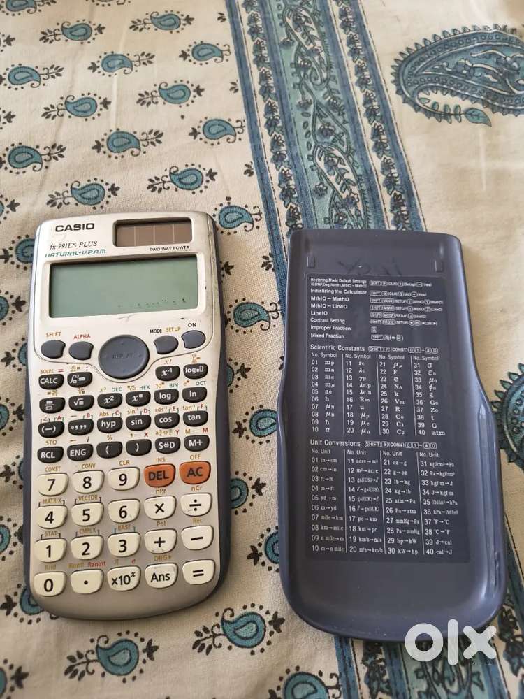 Scientific calculator with solar changing