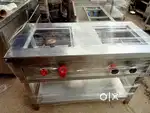 Old Restaurant commercial kitchen equipments ss counter fridge table