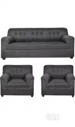 Grey 5 seater sofa 3+1+1 sofa set