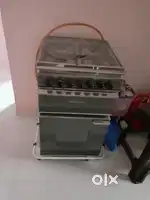 Cooking Range with trolly (Sunflame stove with oven) good condition