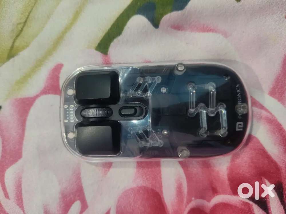 Portronics Toad 5 Transparent Wireless Mouse.