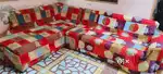 L-shape sofa with center table