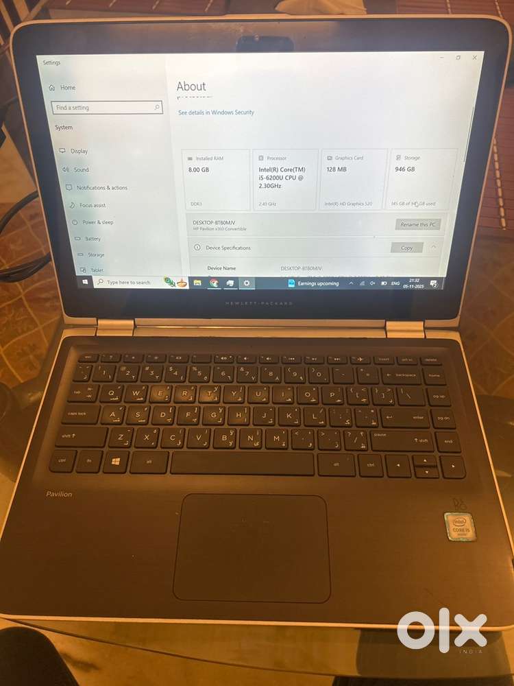 HP pavilion x 360 convertible 14” touchscreen laptop