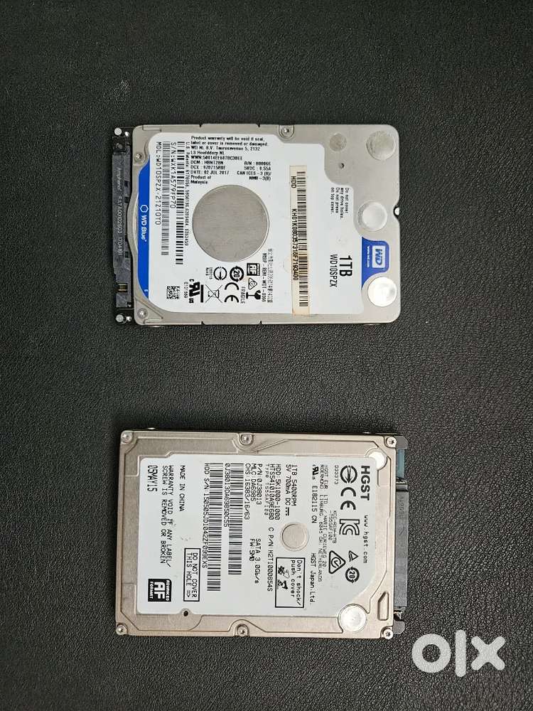 Two 1tb laptop Hard drives