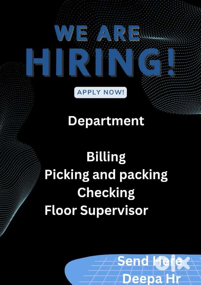 WE ARE HIRING SUPERVISOR EXECUTIVE FOR WAREHOUSE