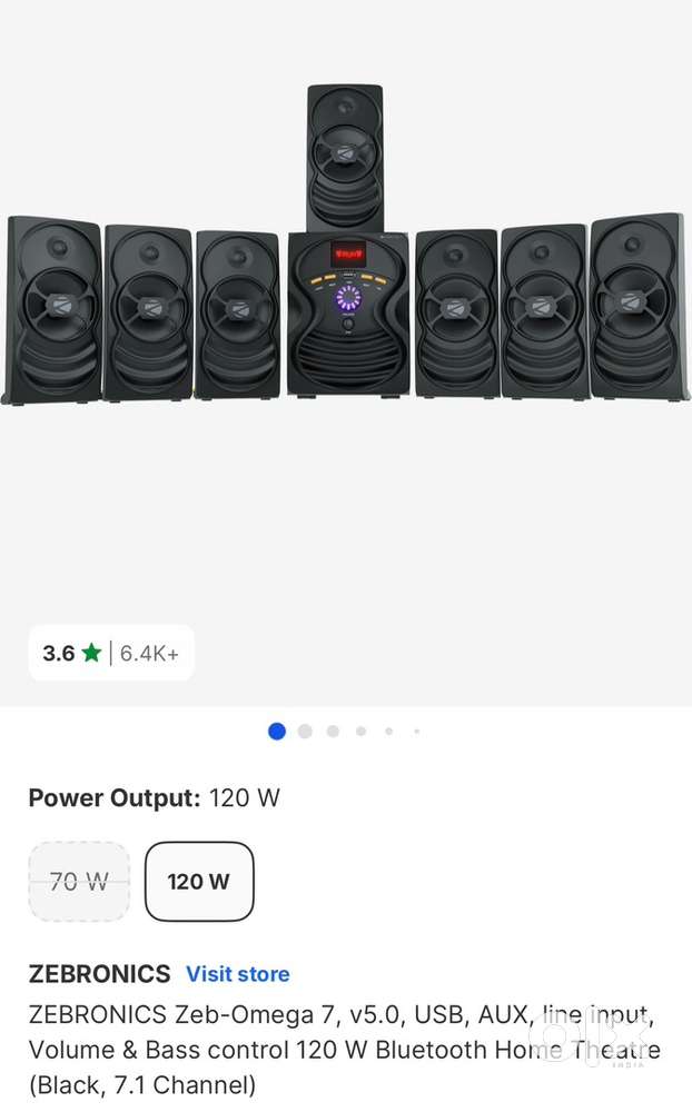 Zebronics woofer 7.1