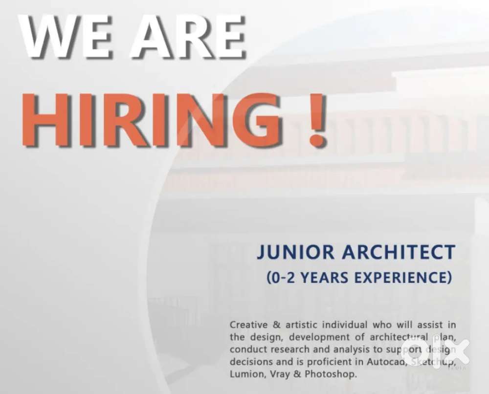 Architect (Experience : 0-2 yr )
