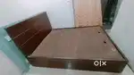 Solid wooden bed queen size