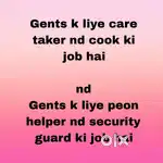 Contact me for jobs. Gents nd ladies also