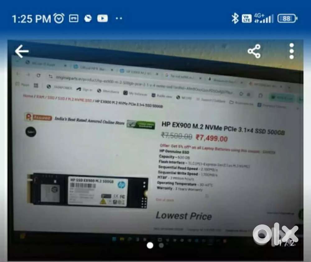 Brand new HP SSD 500 Gb